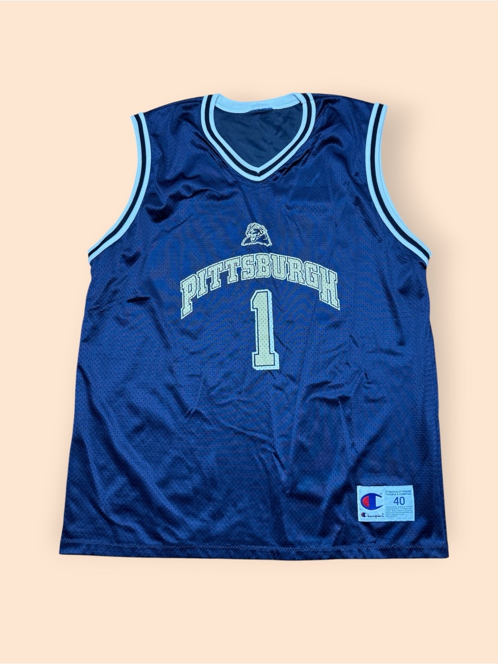 Vintage Pitt Panthers Y2K Champion Basketball Jersey Men’s Size 40 Vtg 2000s